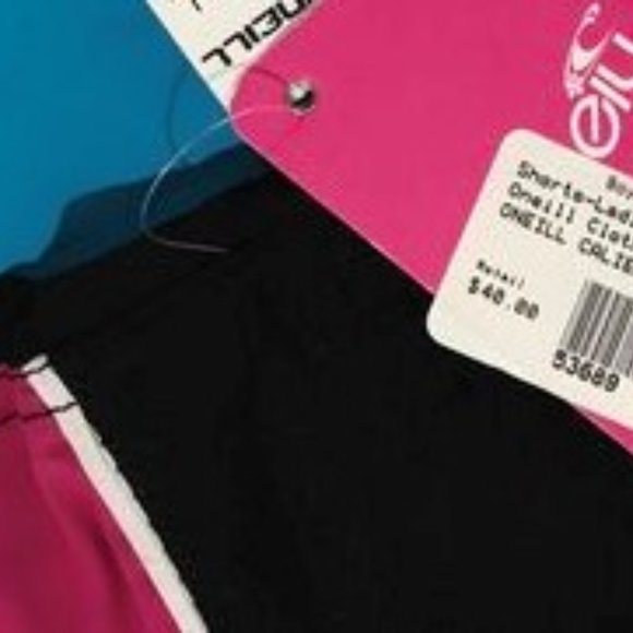 JUST ONE LEFT--NWT O'Neill Board Shorts Black Stripe: Jrs Size 5 - Picture 10 of 11